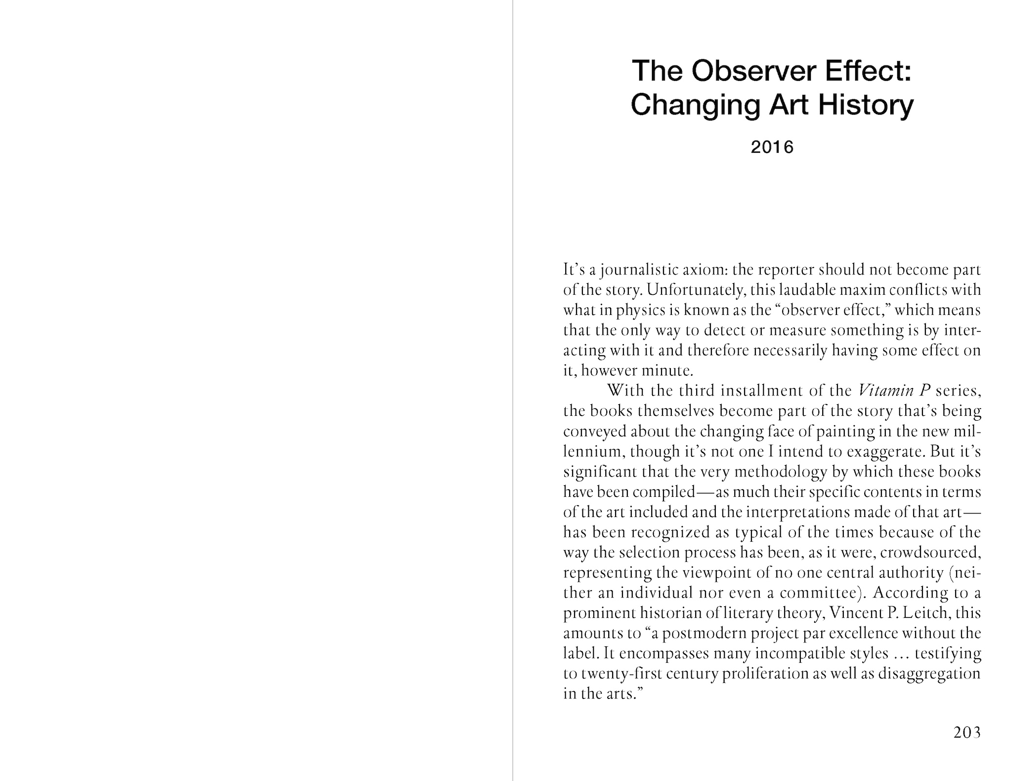 The observer changes the observed image